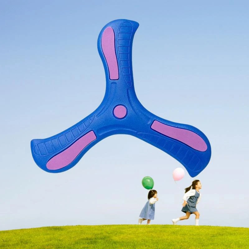 Interactive Night-Glow Soft Boomerang Disc