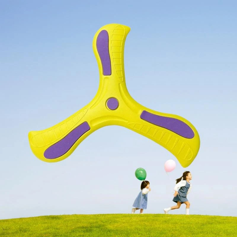 Interactive Night-Glow Soft Boomerang Disc