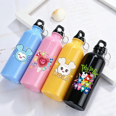 500ml Cute Cartoon Aluminum Water Bottle – Leak-Proof Sports & Gym Bottle - Thumbnail 2