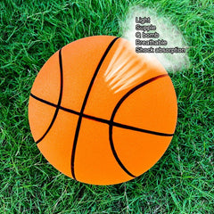 Mute Silent Basketball Diameter 18/21/24 CM Indoor Silent Skip Ball Squeezable Slient Child Sports Toy Game Bounce Basketballs - Thumbnail 6