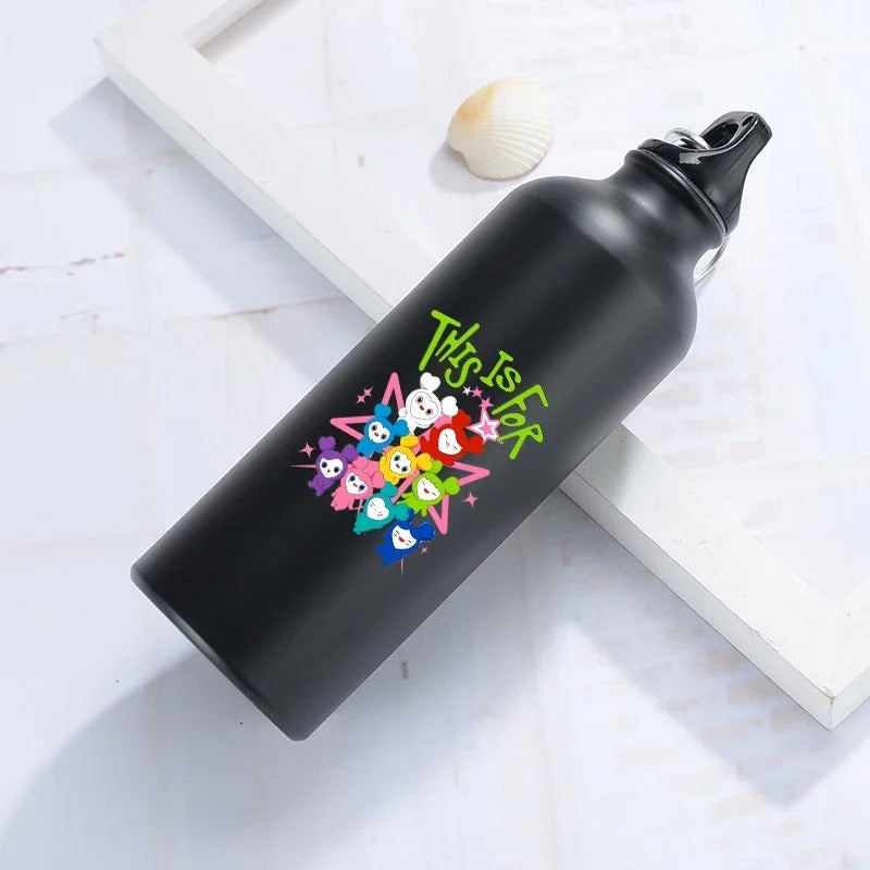 500ml Cute Cartoon Aluminum Water Bottle – Leak-Proof Sports & Gym Bottle