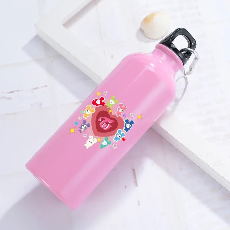 500ml Cute Cartoon Aluminum Water Bottle – Leak-Proof Sports & Gym Bottle