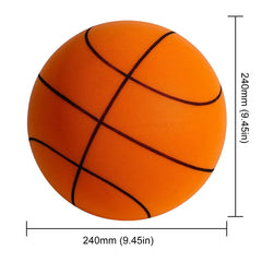 Mute Silent Basketball Diameter 18/21/24 CM Indoor Silent Skip Ball Squeezable Slient Child Sports Toy Game Bounce Basketballs - Thumbnail 2