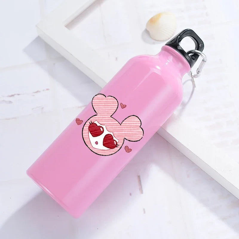 500ml Cute Cartoon Aluminum Water Bottle – Leak-Proof Sports & Gym Bottle